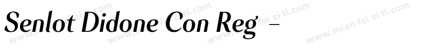 Senlot Didone Con RegI字体转换